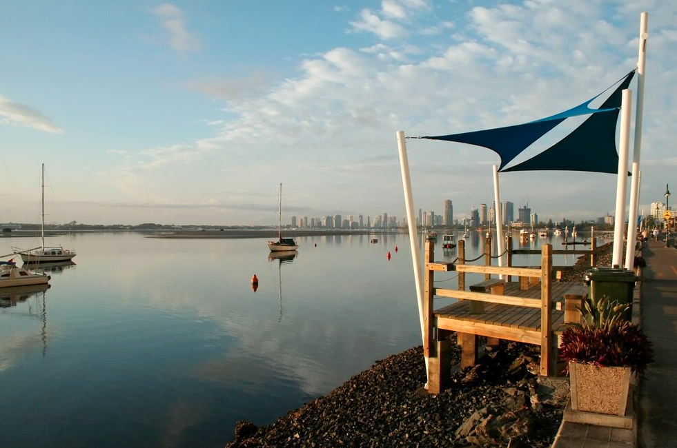 Custom boat cover and over-trailer shade structure built by North Coast Shade in Yamba