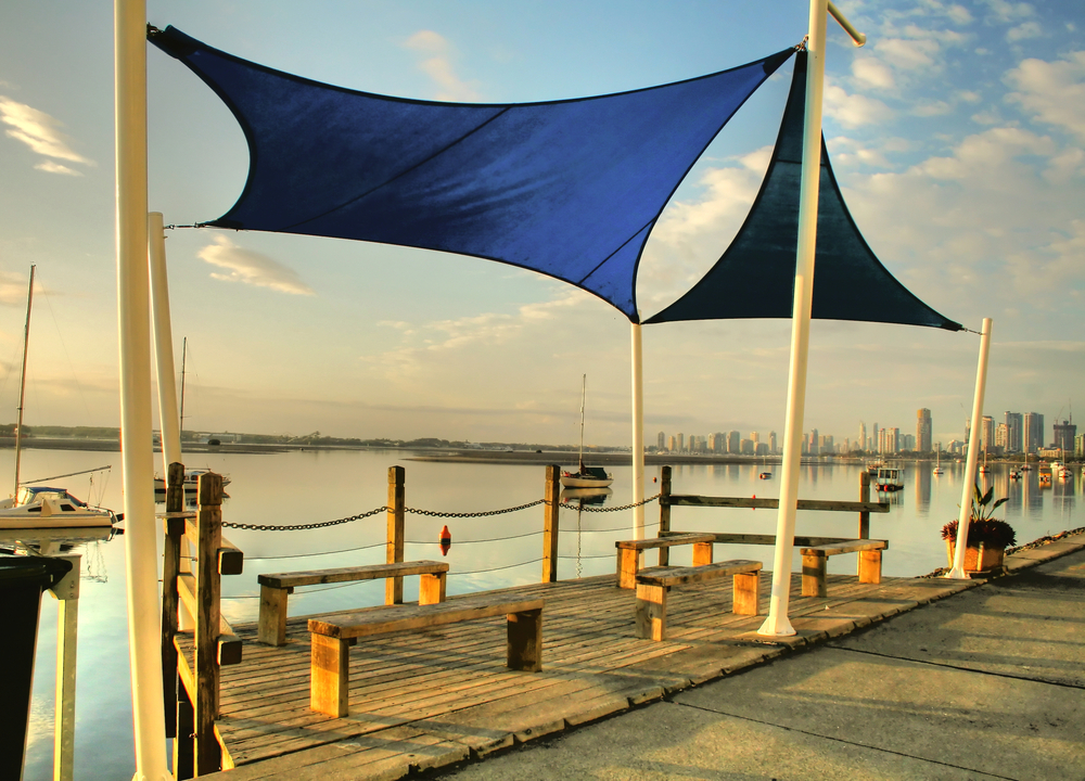 Custom boat cover and over-trailer shade structure built by North Coast Shade in Coffs Harbour