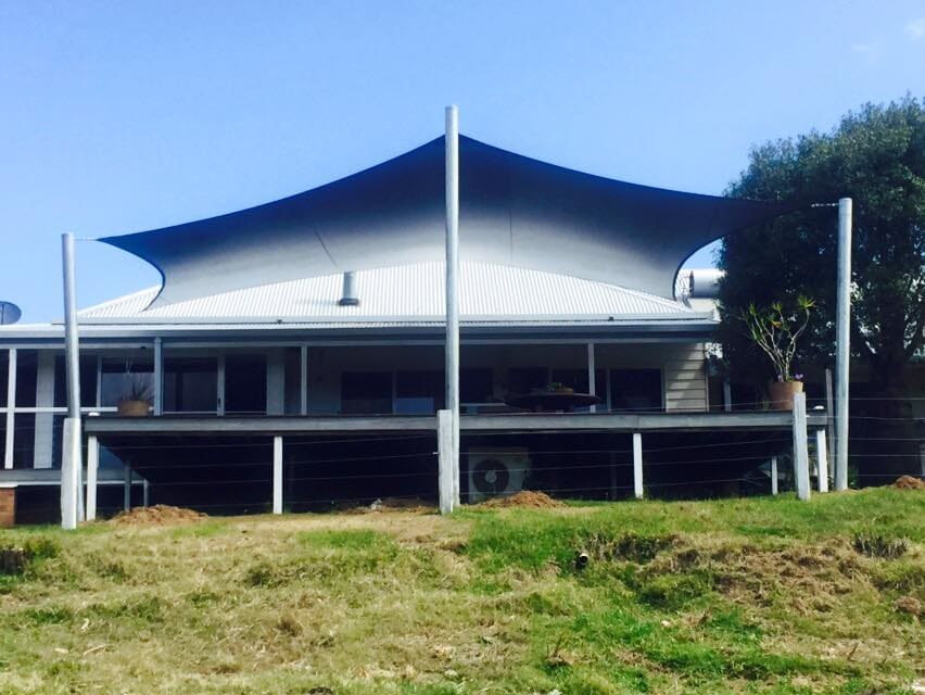 North Coast Shade custom shade sail installed in Kempsey