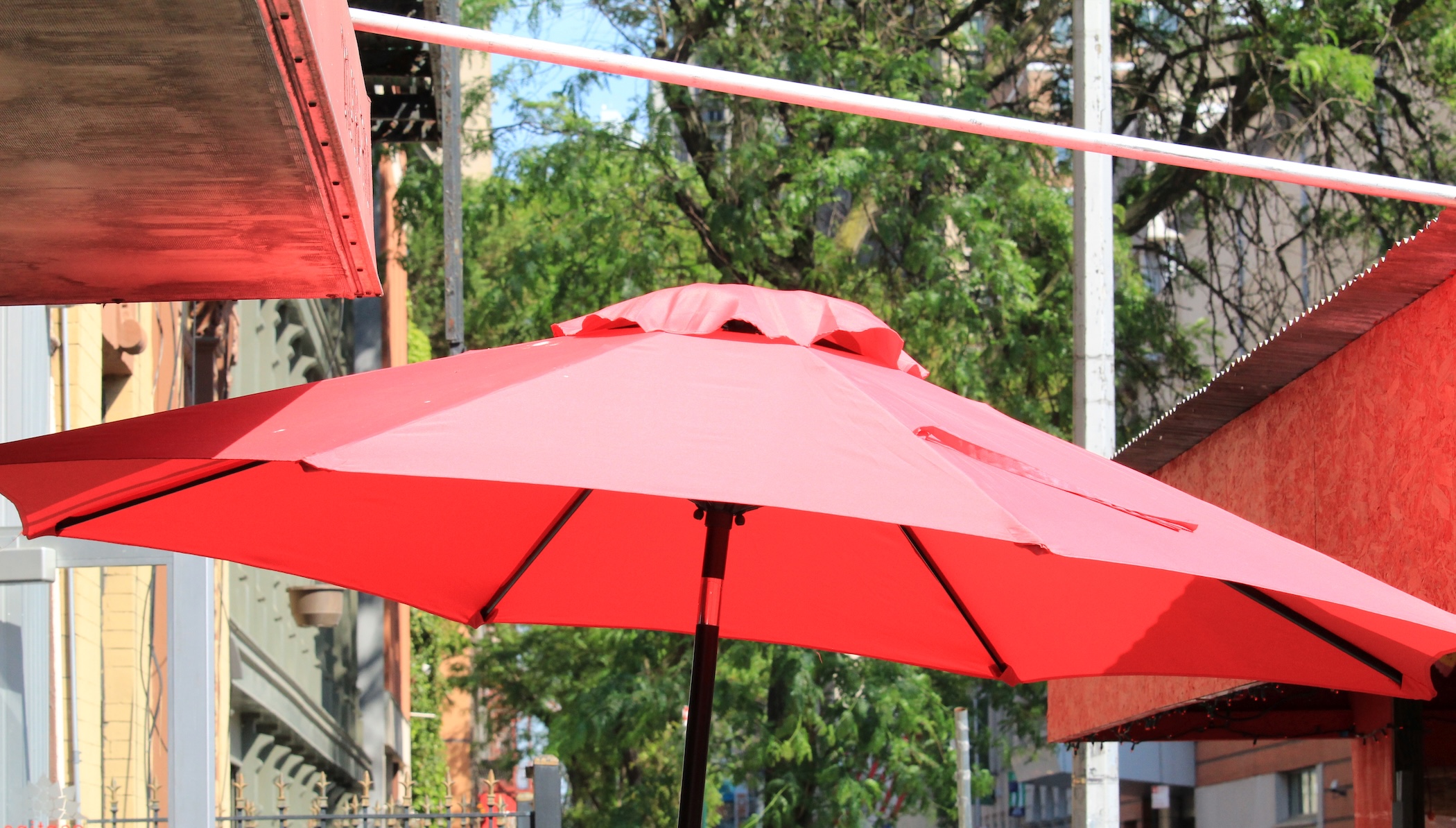 Umbrellas project completed by North Coast Shade in Ballina