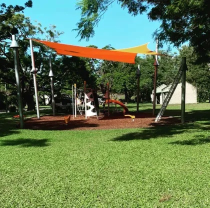 North Coast Shade custom shade sail installed in Woolgoolga